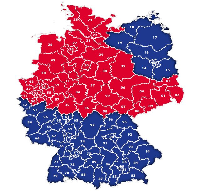 Bundesrepublick Deutschland aufgeteilt nach ZUständigkeiten